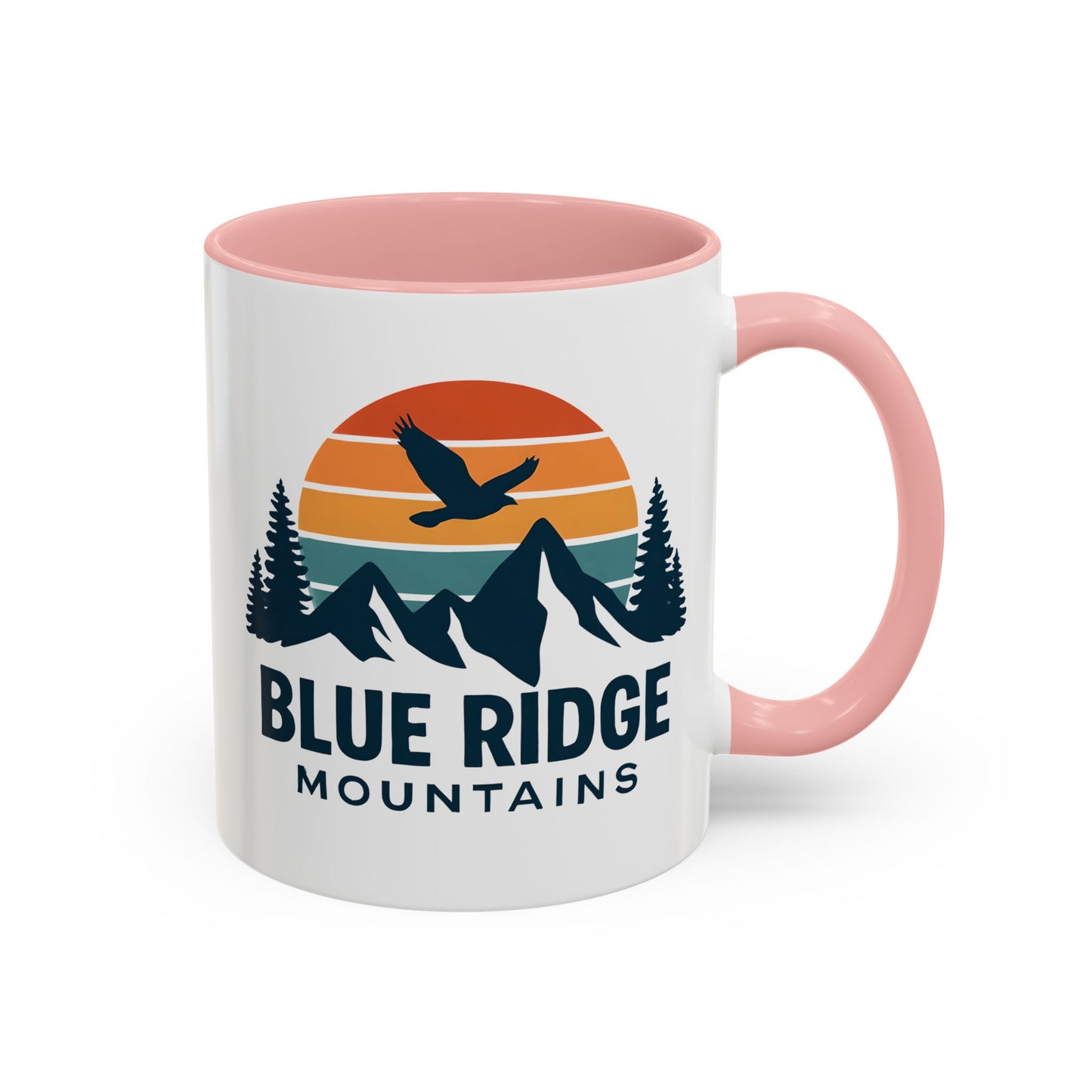Blue Ridge Mountains Accent Coffee Mug, Appalachian Trail Mug, Smokey Mountains Souvenir, North Carolina Gift, Virginia Gift