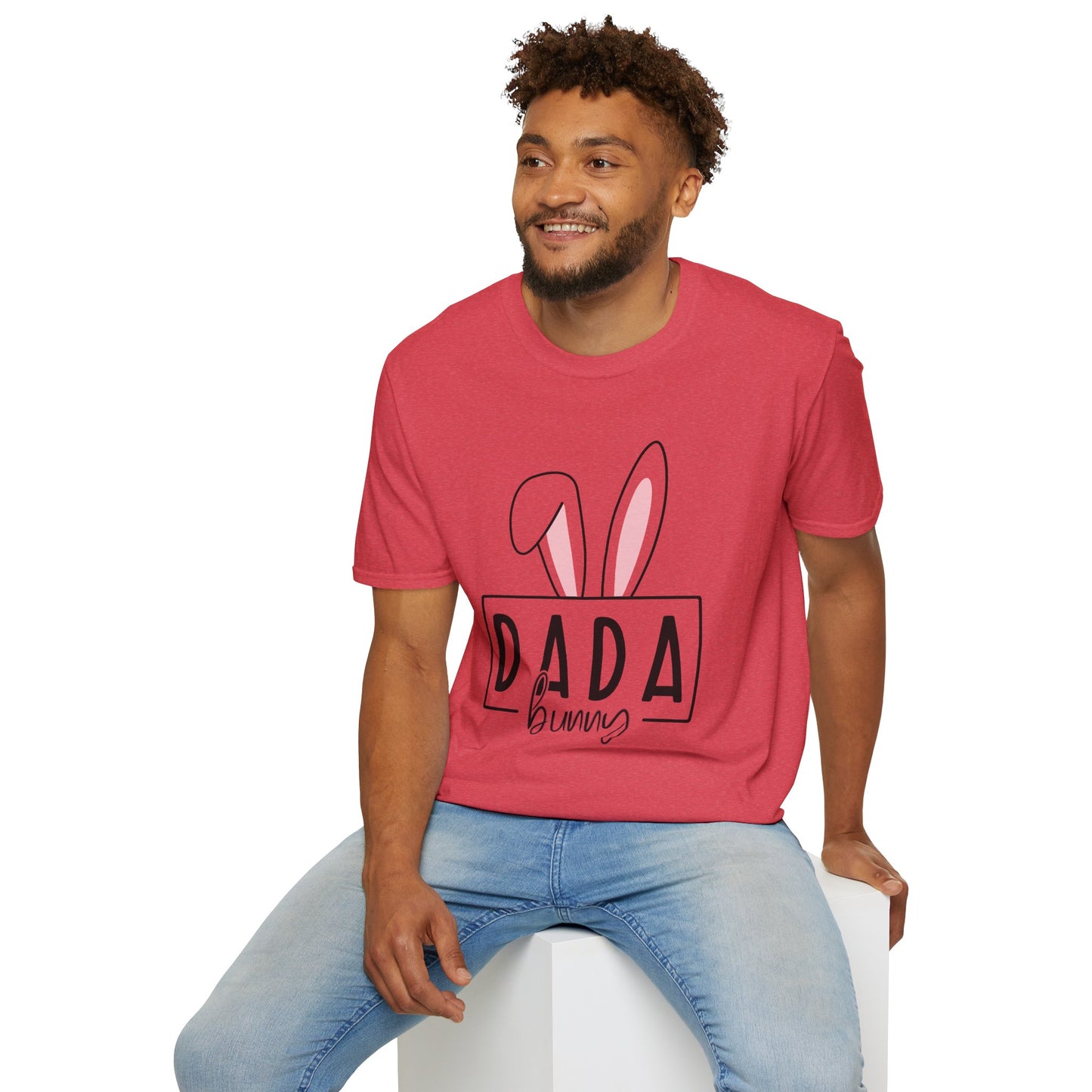 Dada Bunny Ears Unisex Softstyle T-Shirt - Cute Easter Apparel for Aunts