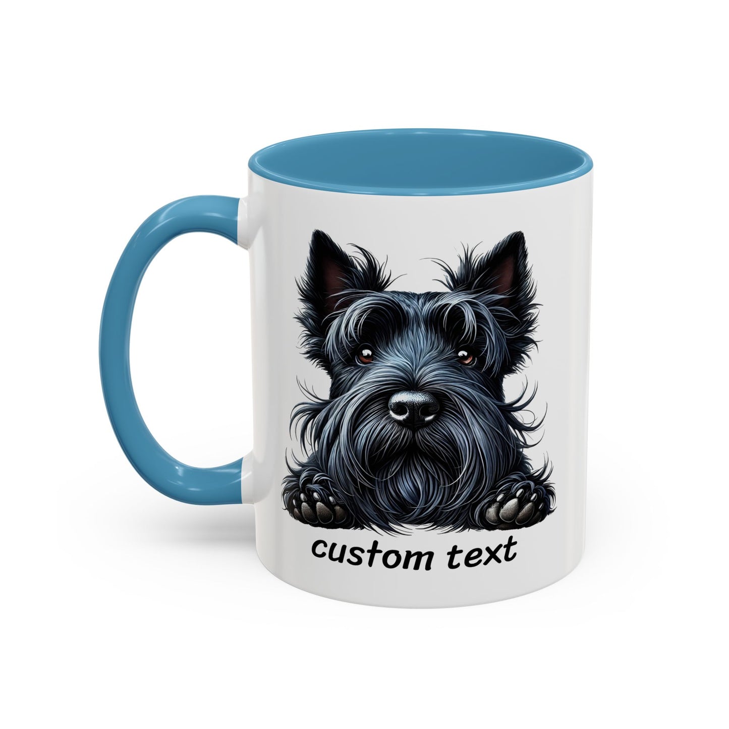 Funny Dog Lover Scottish Terrier Accent Mug - "Dog is Friendly, I am Not"