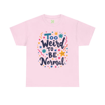 Enneagram 4 Too Weird to be Normal Tee, Unisex Cotton Tshirt, Enneagram Apparel, Statement Graphic Tee, Enneagram Merch