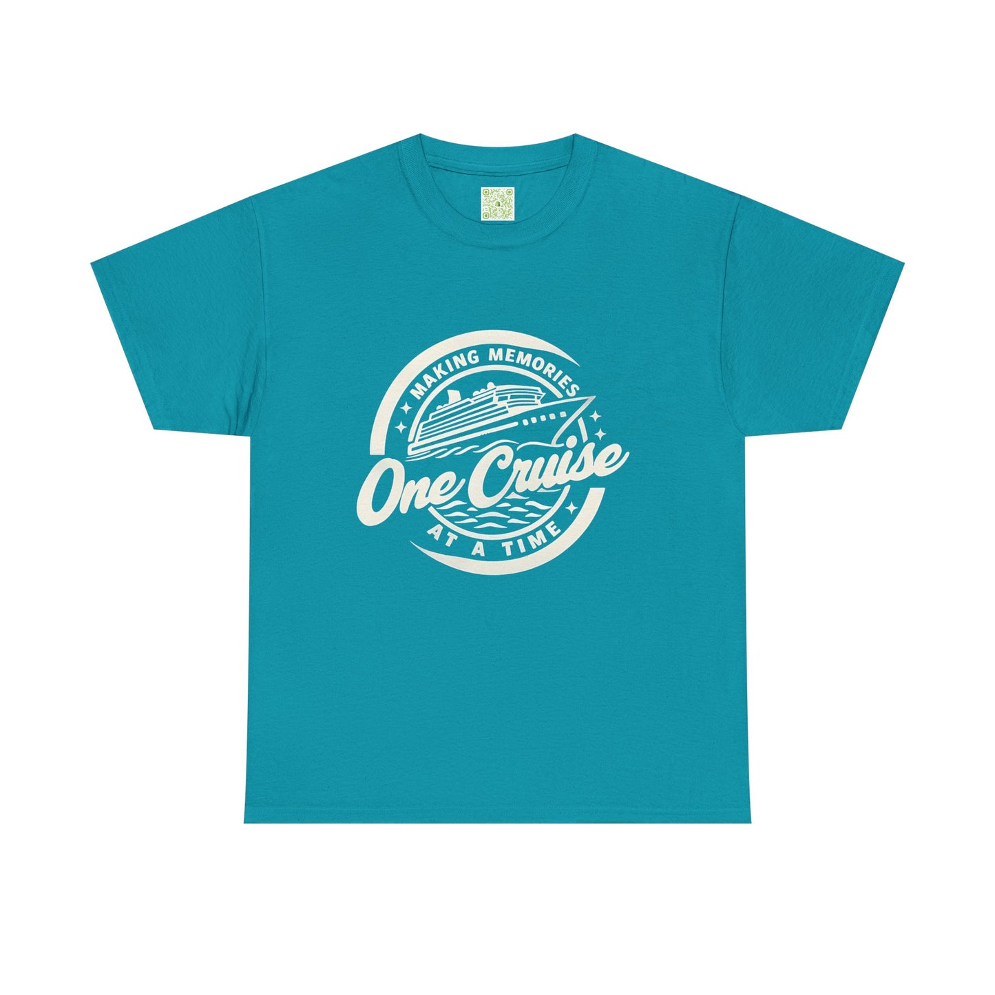 One Cruise at a Time Tee, Unisex Heavy Cotton Shirt, Cruise Inspired T-shirt, Travel Gift, Beachwear, Nautical Tee