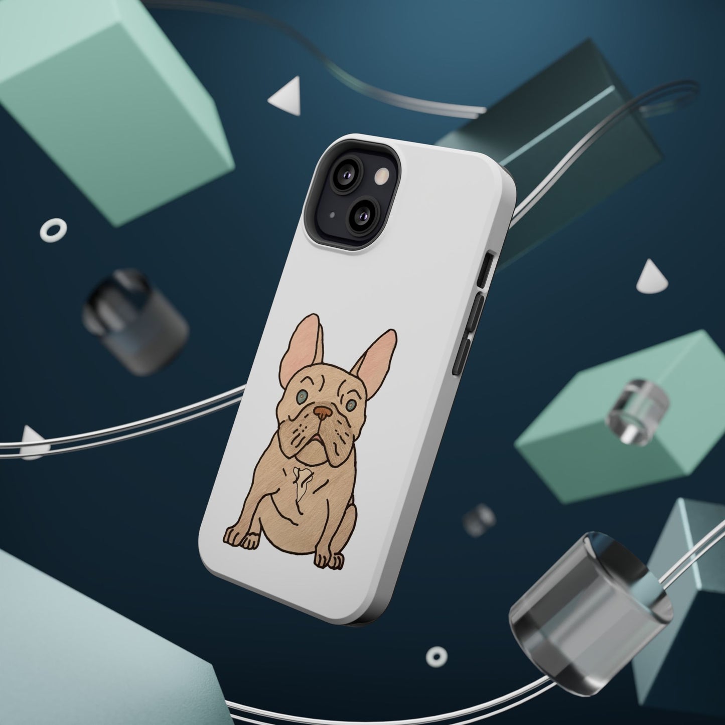 French Bulldog Magnetic Tough Case, Cute Pet Phone Cover, Dog Lover Gift, MagSafe Phone Protector, Unique Phone Accessory