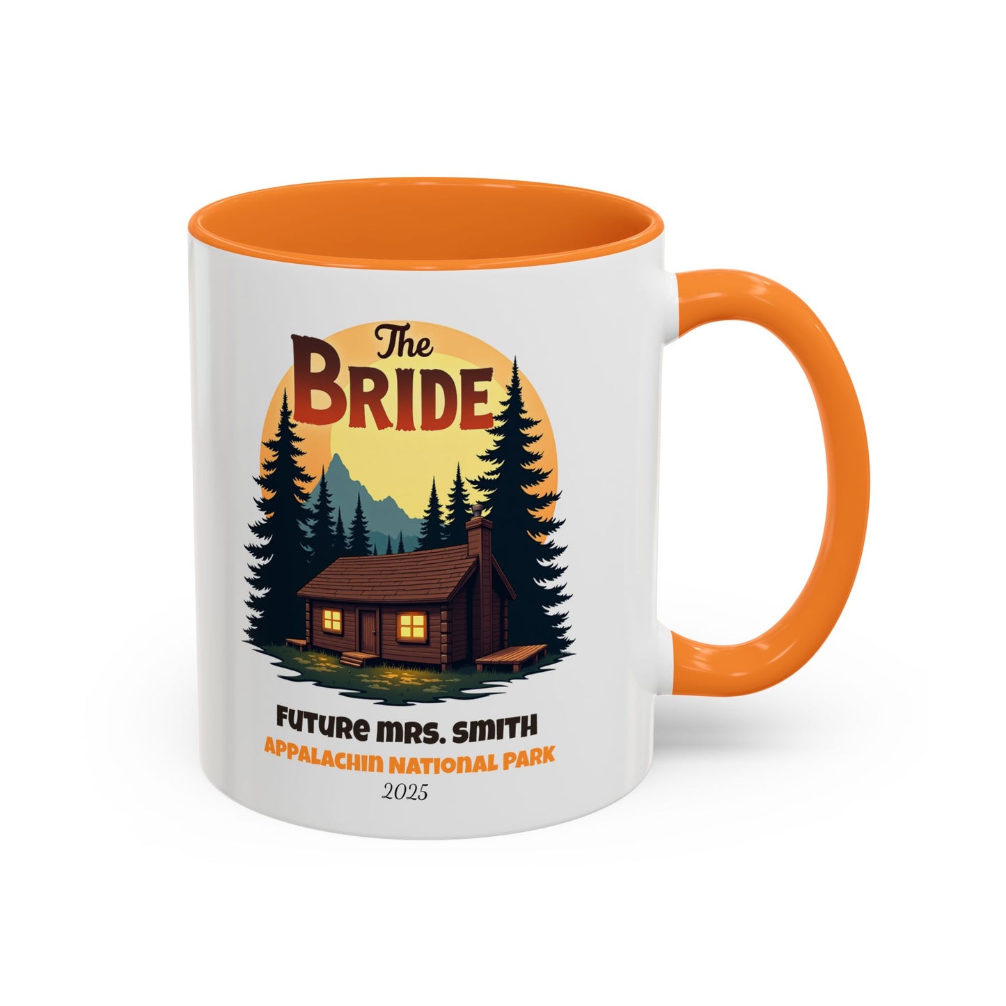 Camp Bride Accent Coffee Mug, Hen Party Favors, Bachelorette Cup, Girls Trip Gifts, Camp Bach, Bride Tribe
