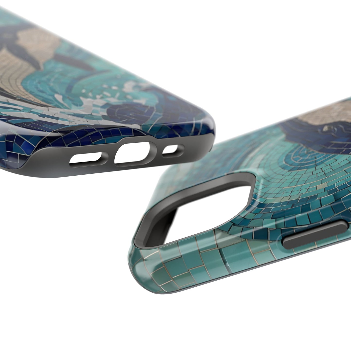 Whale Watching Mosaic iPhone Case, Whale Art, Unique Phone Case, Humpback Whale, Whale Gift, Marine Biology, Whale Watcher