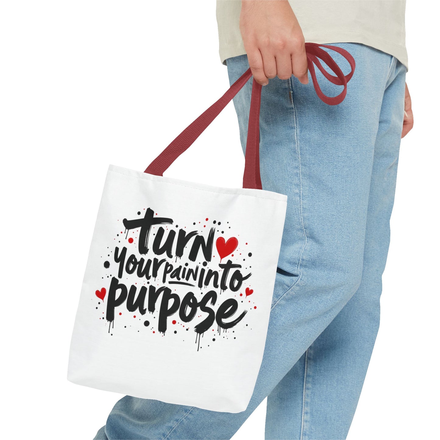 Enneagram 4 Inspirational Tote Bag, Turn Your Pain Into Purpose, Enneagram Type 4, Self Growth, Personality Types