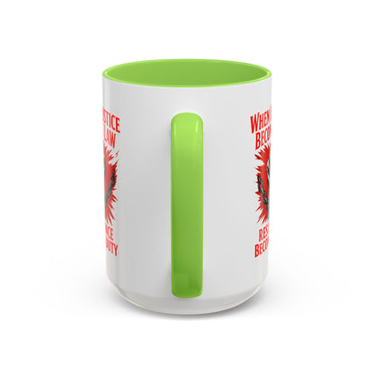 anti trump mug, chinga la mirgra, When Injustice Becomes Law, Resistance Mug, Social Justice Mug, Equality Coffee Cup, Resist Mug Gift
