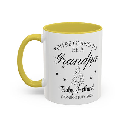 You’re Going to Be a Grandpa Mug, Pregnancy Announcement Coffee Cup, New Grandpa Gift, Baby Reveal Mug for Grandparents, Personalized Baby Announcement