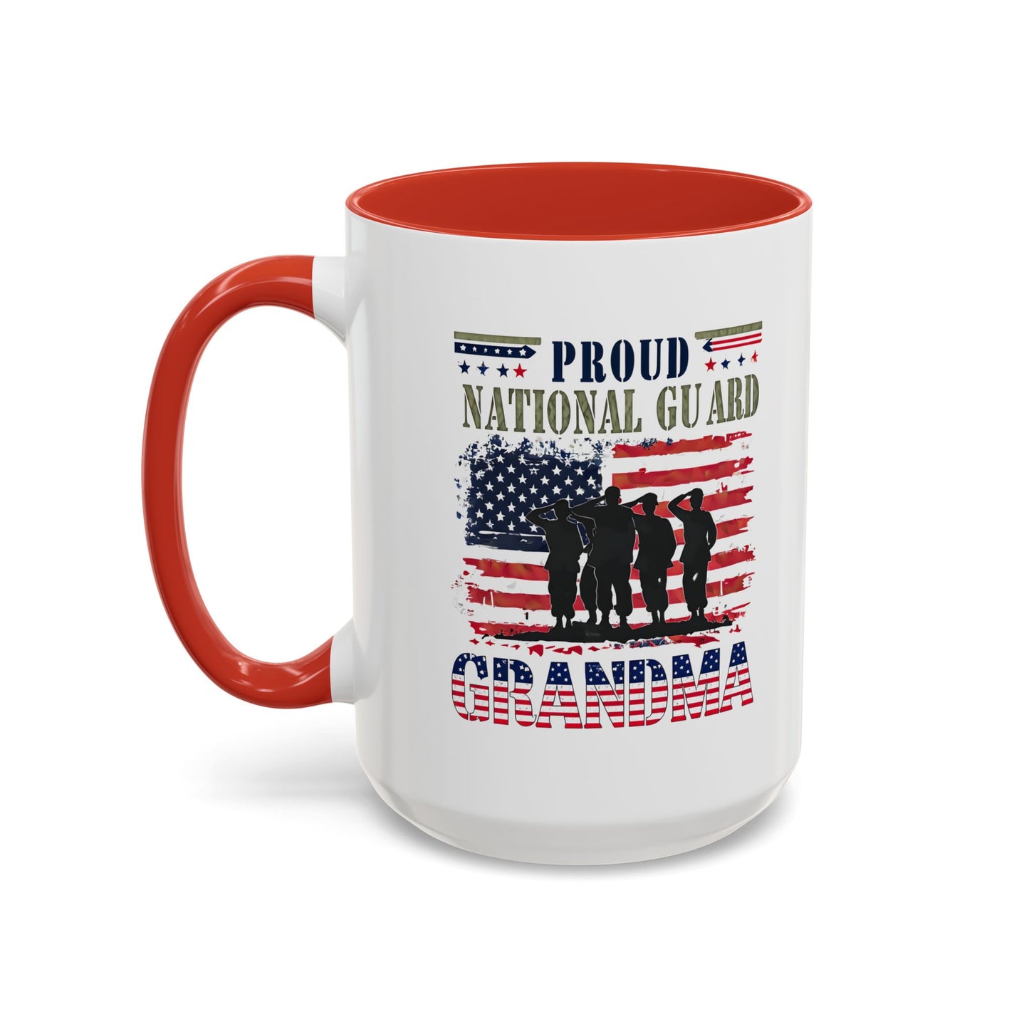 Patriotic National Guard Grandma Mug, Army National Guard, Gift for Heroes, Veteran Appreciation, Military Family Gift