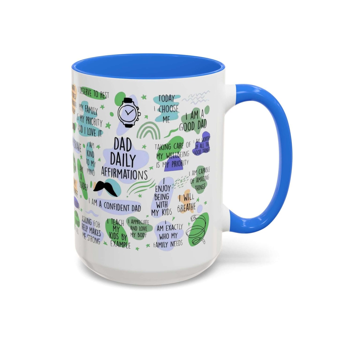 Dad Affirmations Multi Color Mug