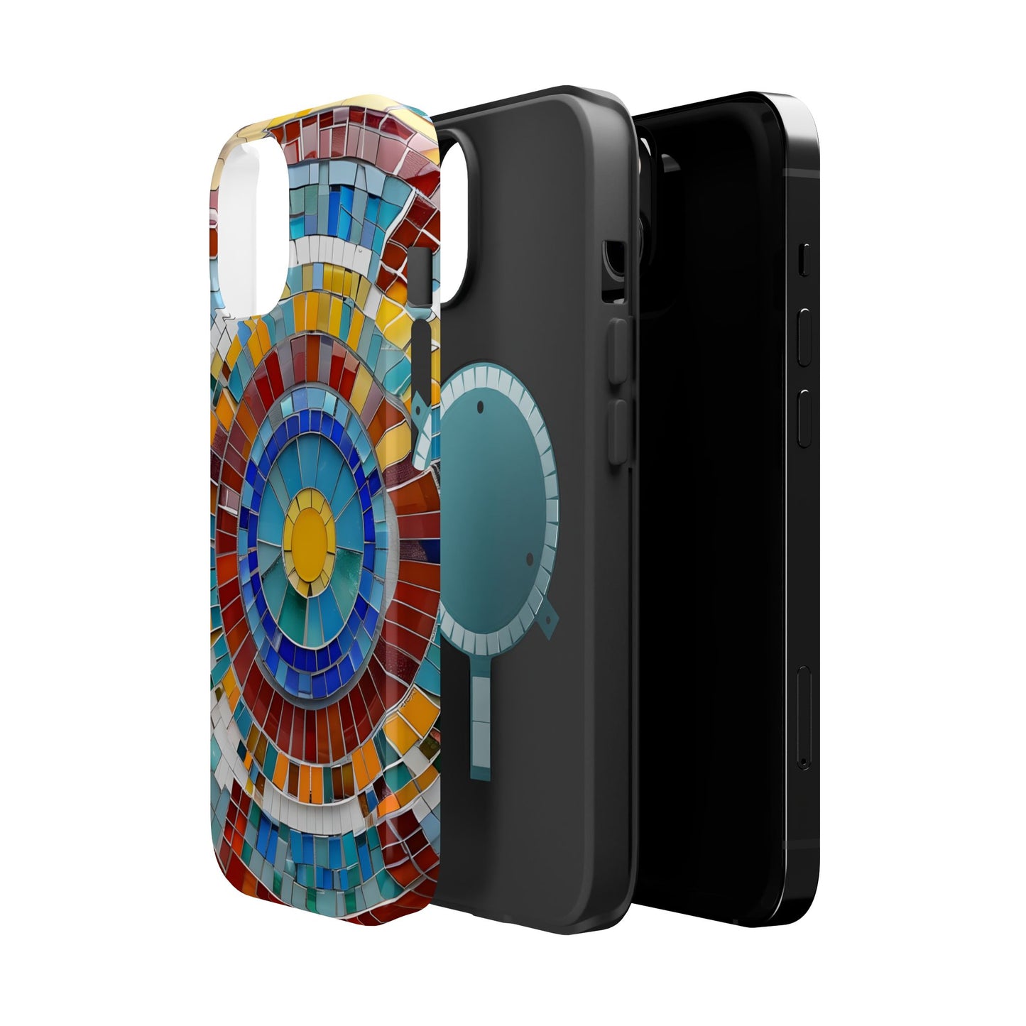 Vibrant Mosaic  iPhone Case - Colorful iPhone Cover, Unique Phone Accessory, MegSafe iPhone cover