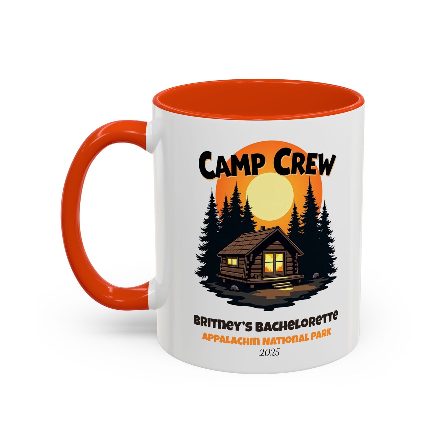 Camp Crew Accent Coffee Mug, Hen Party Favors, Camp Bachelorette, Bachelorette Cup, Girls Trip Gifts, Bride Tribe