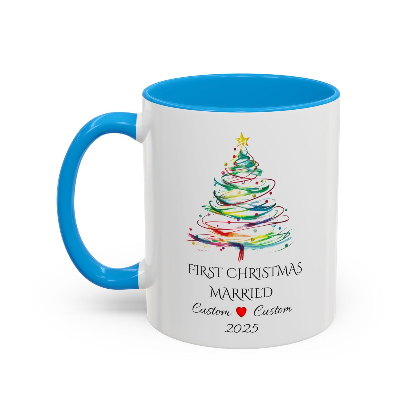 First Year Married Mug, Mr and Mrs Mug, Couple Mug, First Christmas Married, Just Married Gift, Newlywed Gift Ideas