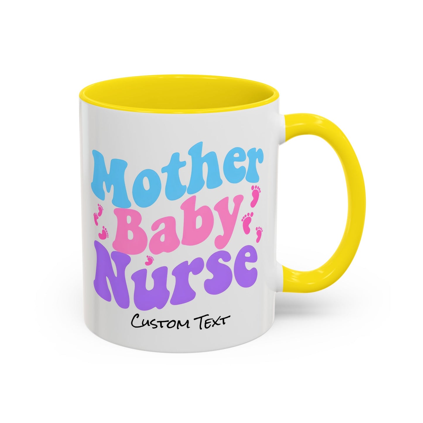 Retro Mother Baby Nurse Coffee Mug, Nurse Practitioner Gift, Labor and Delivery Nurse, Postpartum Gift, Nursery Nurse Cup
