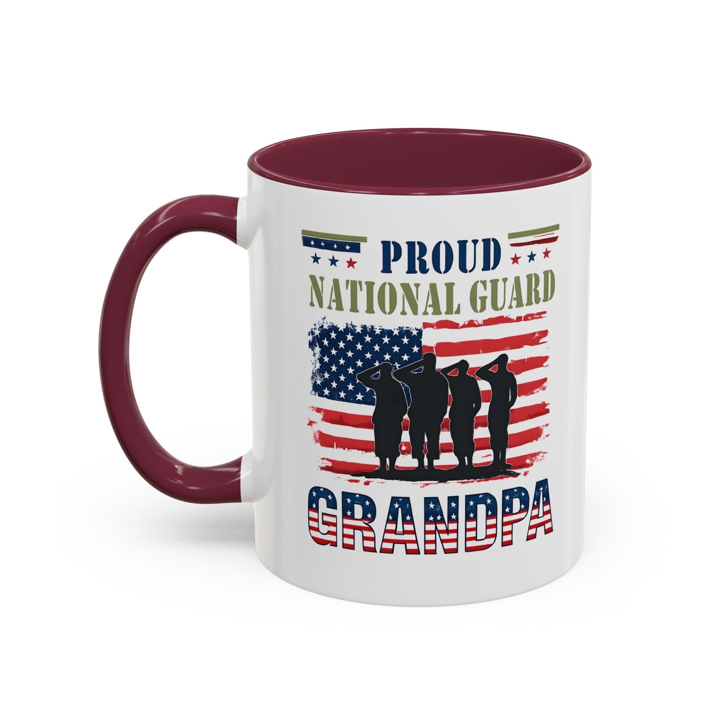 National Guard, Proud Grandpa Coffee Mug, Veteran Appreciation, Gift for Heroes, Military Family Gift