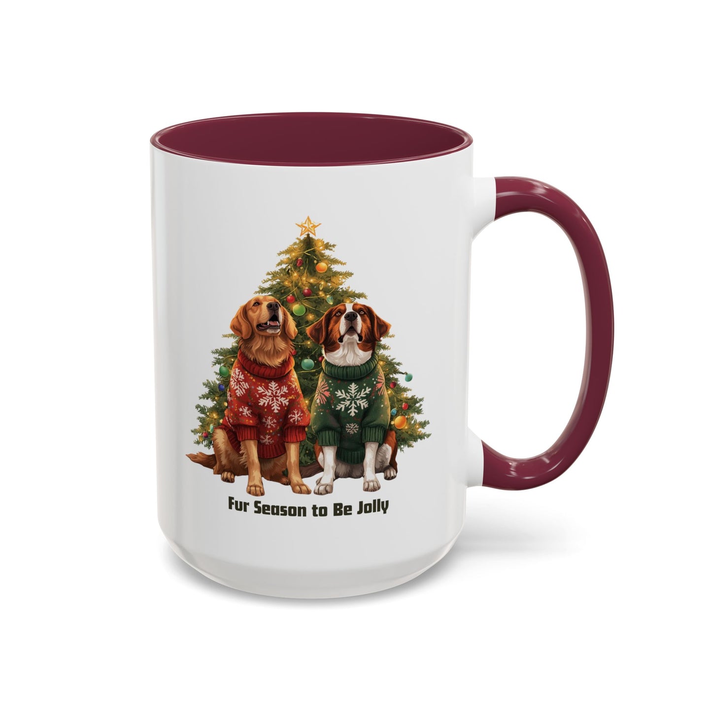 Festive Dog-Themed Mug for Pet Lovers, Dog Christmas Mug, Cute Christmas Dog Mug, Custom Dog Mom Mug, Merry Christmas