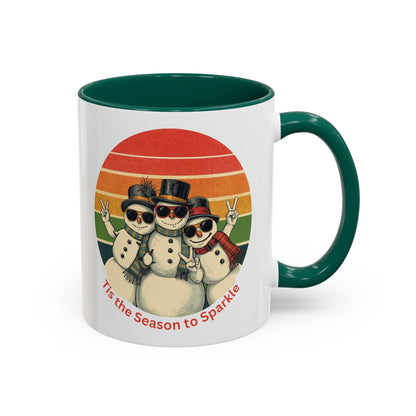 Retro Winter Snowman Mug, Christmas Mug, Nurse Holiday Gift, Gift for Nurse, Nursing Christmas, Nurse Gift, Snowman Mug