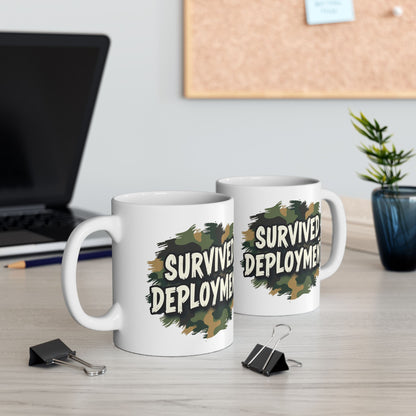 National Guard Survived Deployment Mug, Military Pride, Veteran Coffee Mug, Army National Guard Gift, Veteran Appreciation (11oz & 15oz)