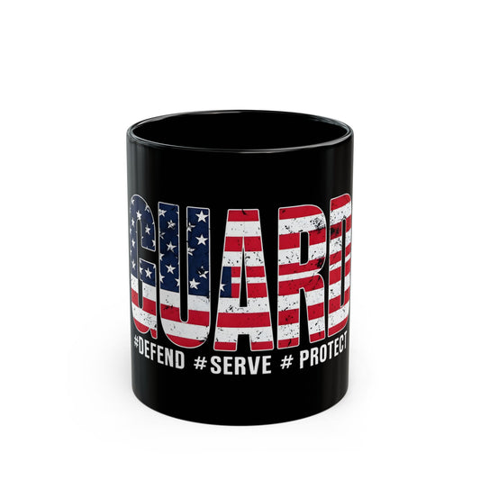 National Guard Patriotic Mug, Veteran Coffee Cup, Armed Forces Support Gift, Memorial Day & Independence Day Mug, USA Pride