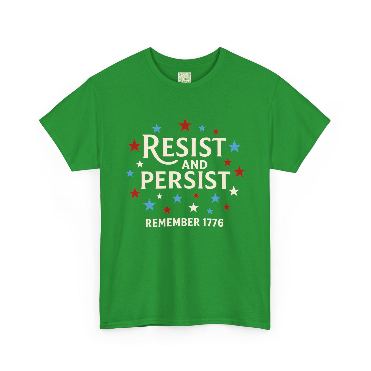Resist and Persist Tee, Unisex Cotton, Fourth of July Shirt, Memorial Day Shirt, Patriotic Shirt, Freedom Shirt, USA Flag Tee