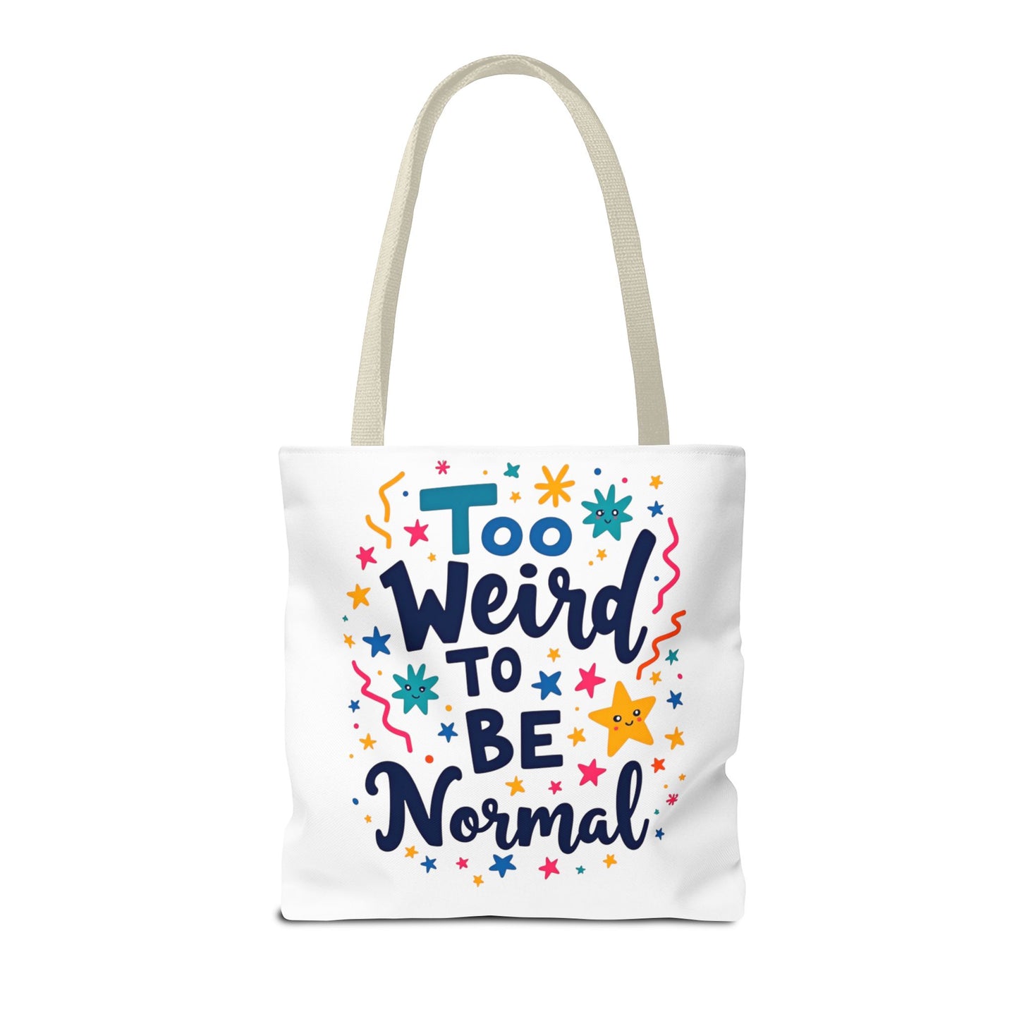 Enneagram Type 4 Tote Bag, To Weird to Be Normal, Personality Test, Enneagram Four, Self Growth Accessories