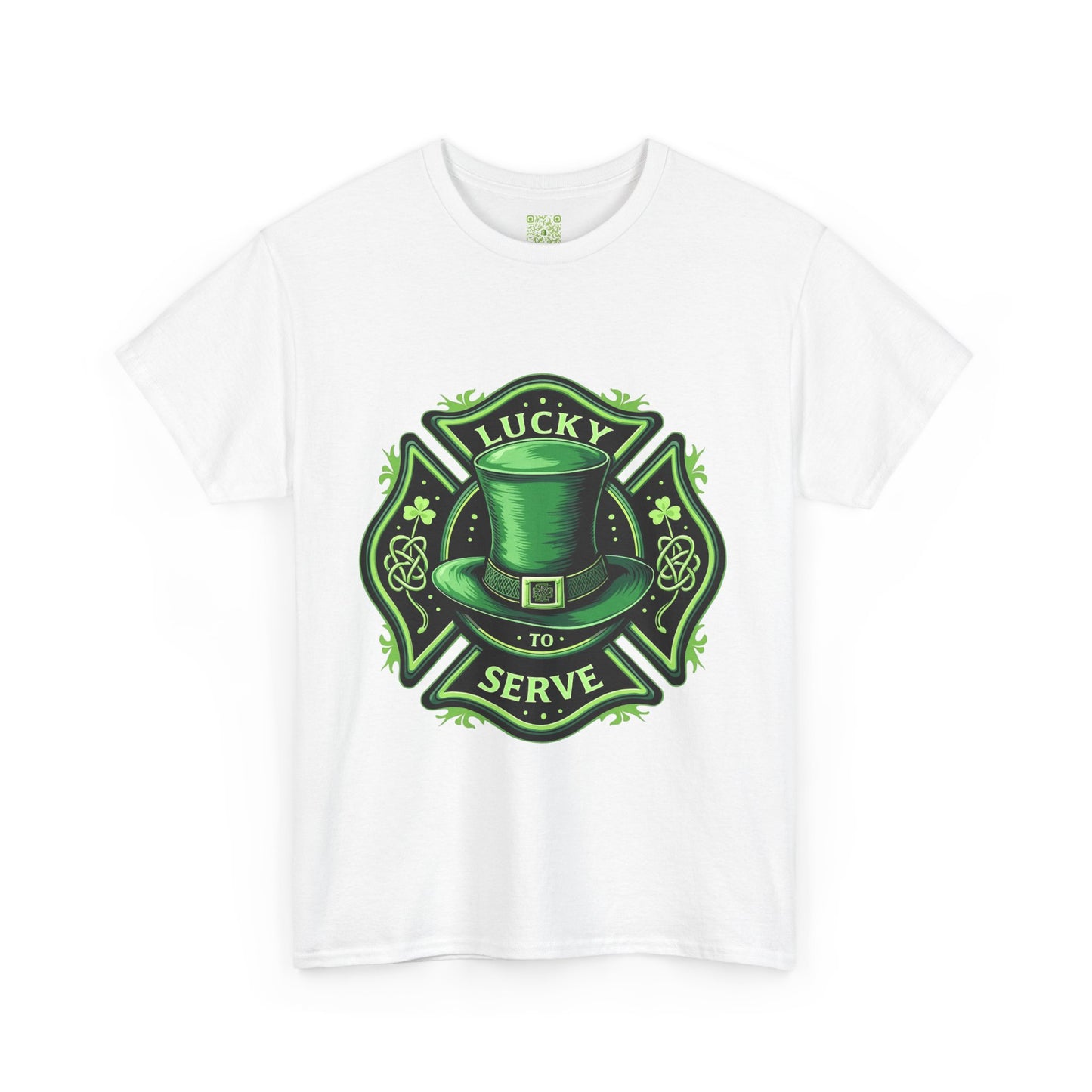 Firefighting Lucky to Serve Tee, Firefighter Gift, Shamrock Tee, St Patrick's Firefighter Day Tee, Fireman Shirt, Firemen Gift