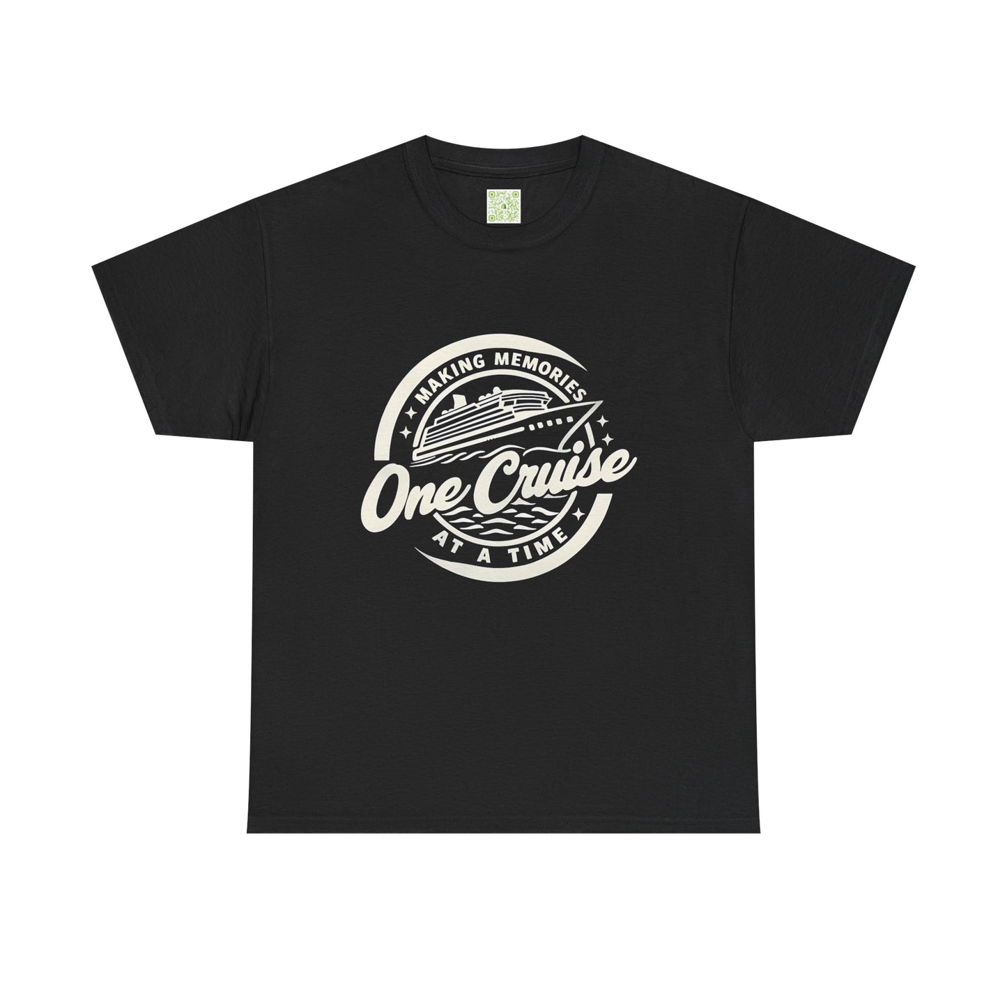 One Cruise at a Time Tee, Unisex Heavy Cotton Shirt, Cruise Inspired T-shirt, Travel Gift, Beachwear, Nautical Tee