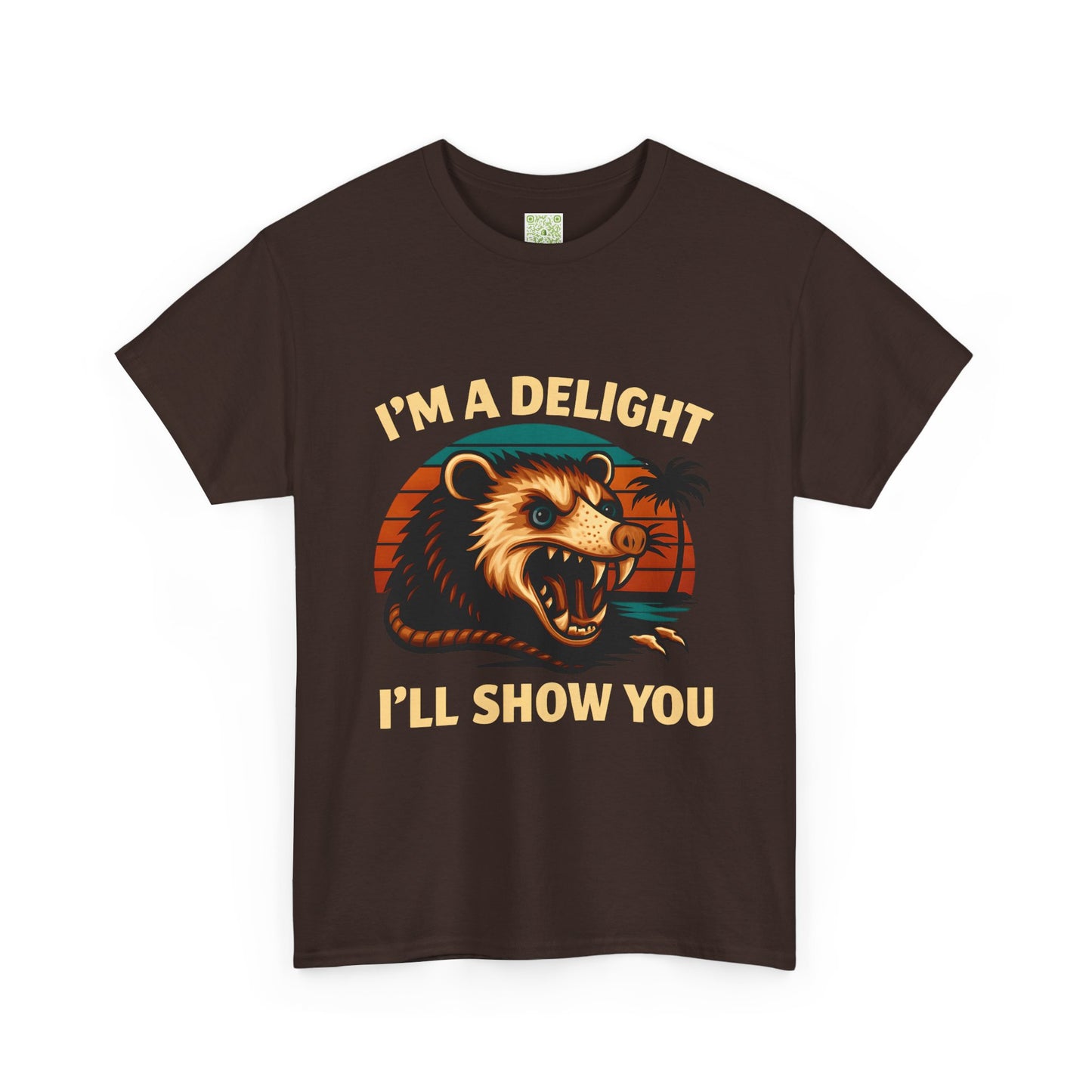 Angry Opossum Shirt, "I’m a Delight, I’ll Show You", Funny Opossum, Opossum Lover Shirt, Graphic Tee, Top Selling T-Shirts