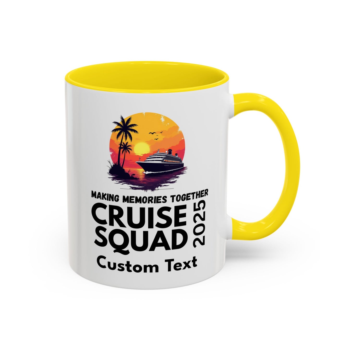 Personalized Cruise Squad Mug, Cruise Party Mug, Group Cruise Mug, Cruise 2025 Mug, Matching Cruise Mug, Family Travel Mug