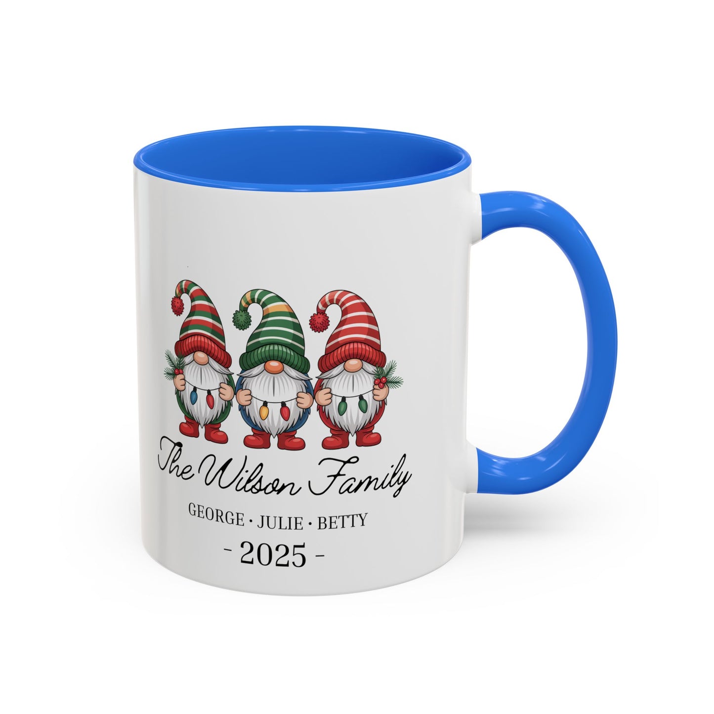 gnome mug, Personalized Family Gnome Christmas Mug, Custom Family Name 2025 Coffee Cup, Cute Holiday Gift for Family, Christmas Gnome Mug Keepsake