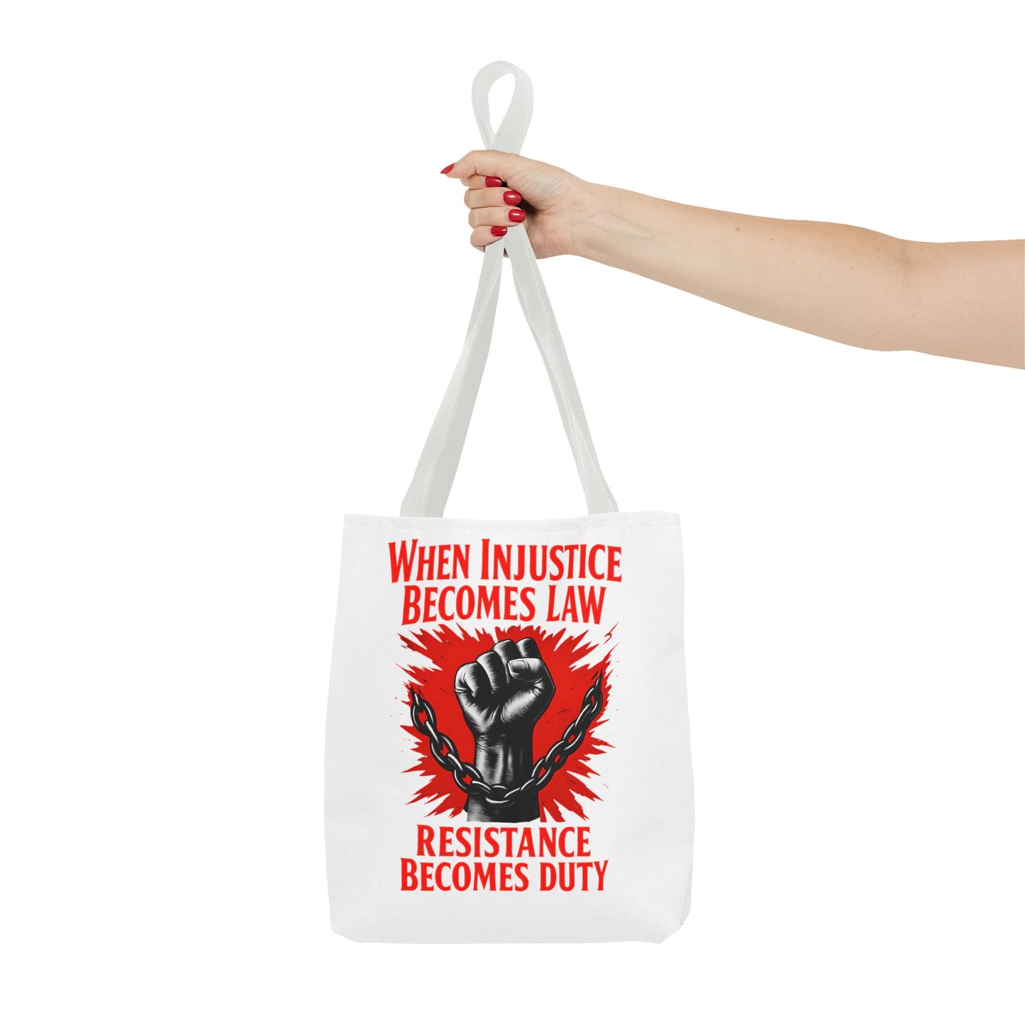 Resistance Duty Tote Bag, Political Protest Tote, Graphic Tote Bag, Subtle Anti Trump, Trendy Tote Bag, Injustice Law