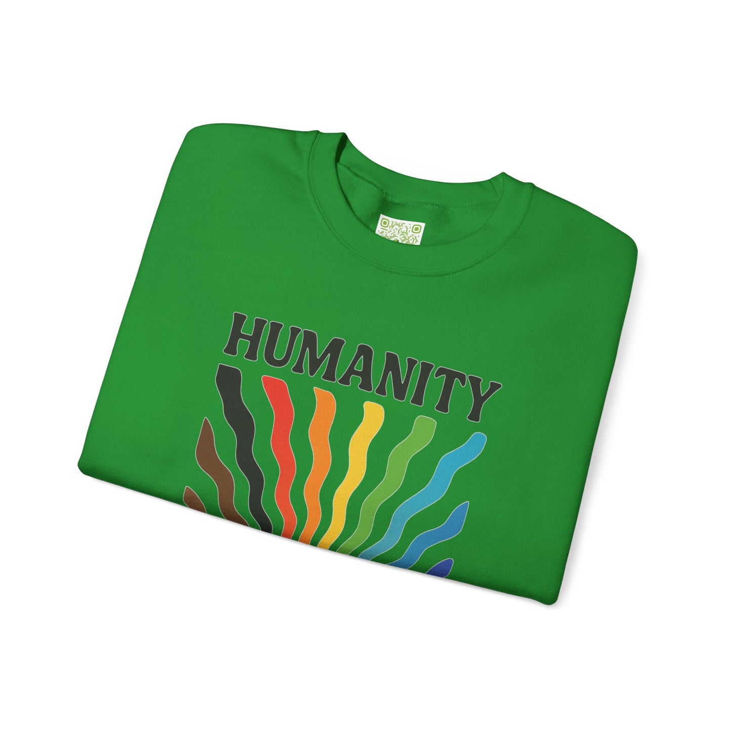 Pride Month Crewneck Sweatshirt, Humanity is Inclusive, LGBT Shirt, Lesbian Pride, Bisexual, Transgender, Equal Rights, pridemonth