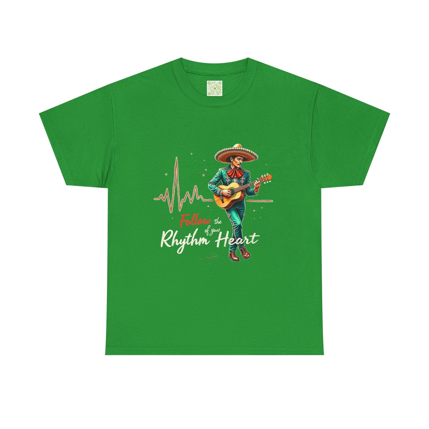Viva la Vida Follow the Rhythm Heart Tee, Mexican Pride, Musical Vibe Tee, Mexican Pride Shirt, Concert Attire, Casual T-Shirt