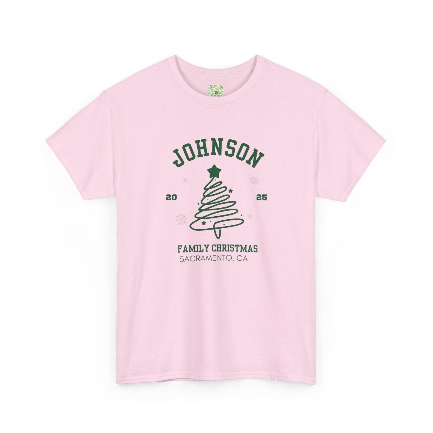 Christmas Shirt, Family Christmas Shirt 2025, Custom Holiday Tree Tee, Matching Family Vacation T-Shirt