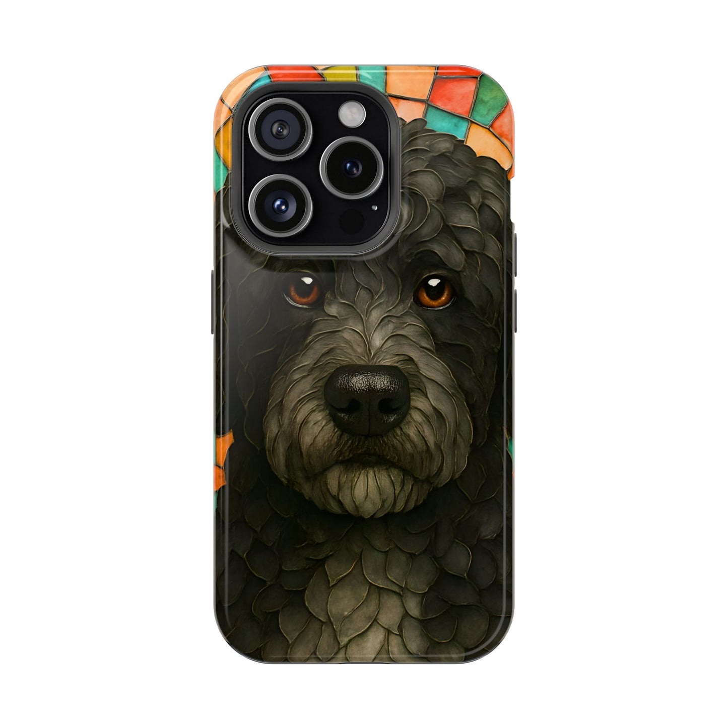 Portuguese Water Dog Mosaic Phone Case, Dog iPhone Case, Portie Dog Phone Case, Dog Lover Gift, Dog Phone Accessory