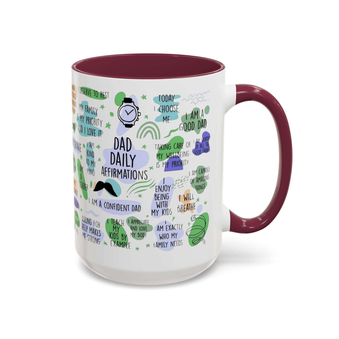 Dad Affirmations Multi Color Mug