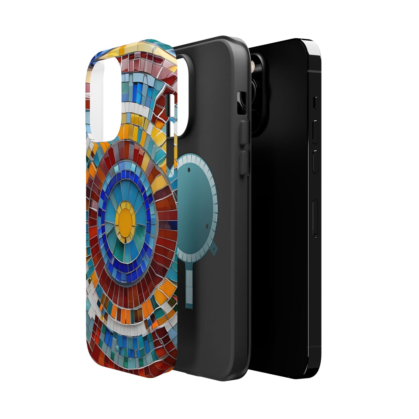 Vibrant Mosaic  iPhone Case - Colorful iPhone Cover, Unique Phone Accessory, MegSafe iPhone cover