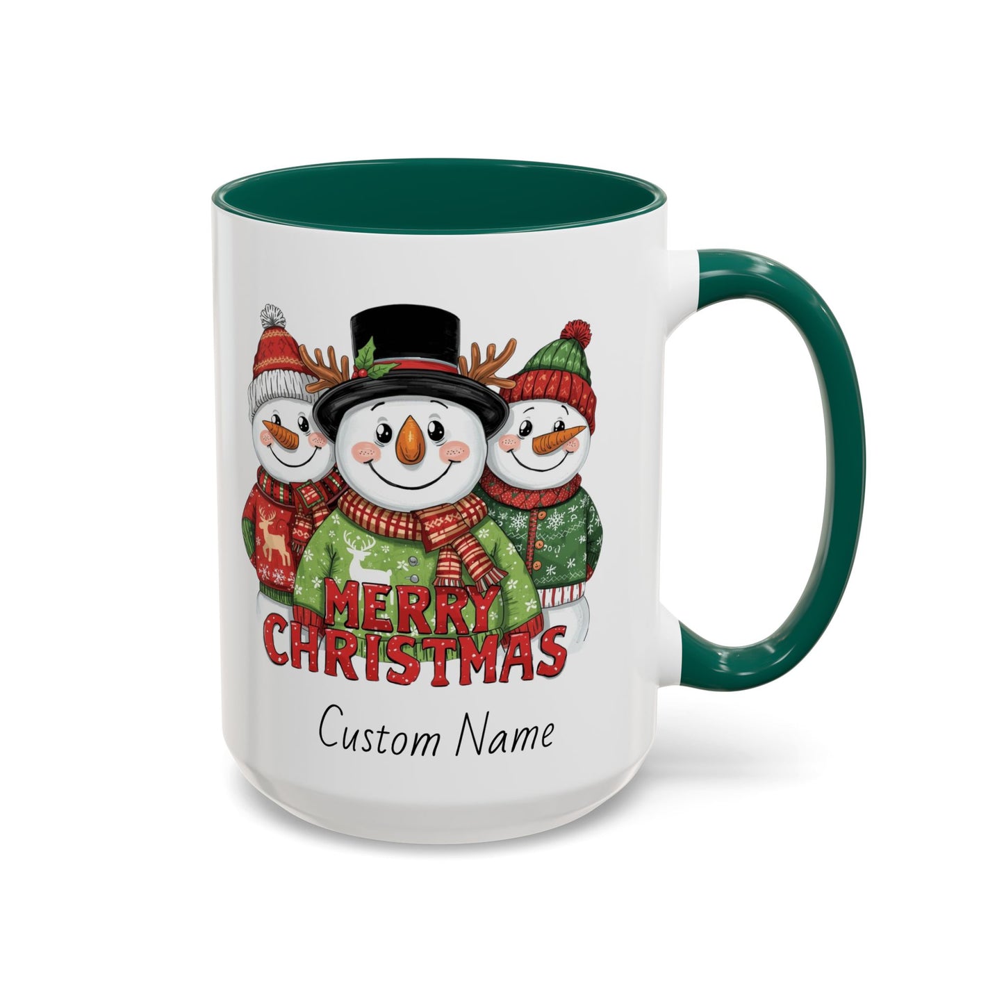Cheerful Christmas Snowman Mug, Snowman Coffee Mug, Cute Christmas Mug, Snowman Gift for Her, Gift for Neighbors