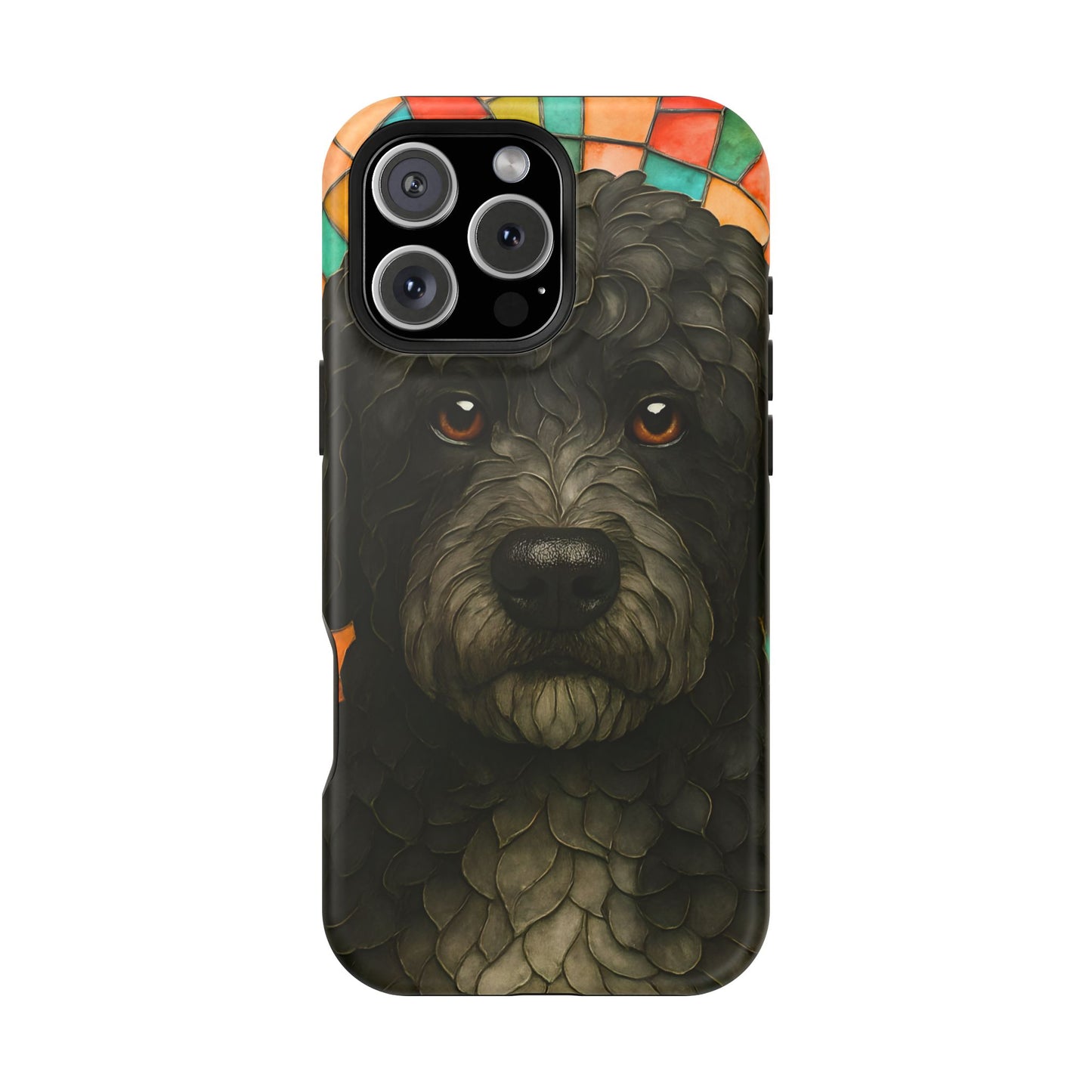 Portuguese Water Dog Mosaic Phone Case, Dog iPhone Case, Portie Dog Phone Case, Dog Lover Gift, Dog Phone Accessory