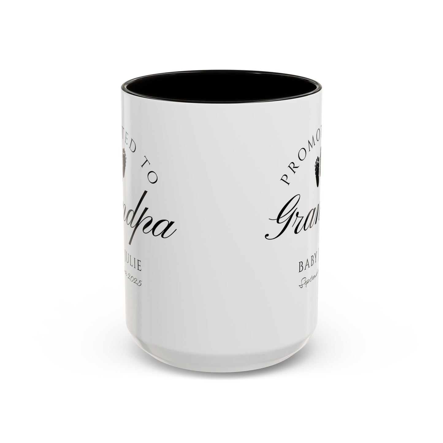 Promoted to Grandpa Mug, Personalized New Grandpa Gift 2025, Custom Baby Announcement Coffee Cup, Pregnancy Reveal for Grandfather, First Grandchild Gift