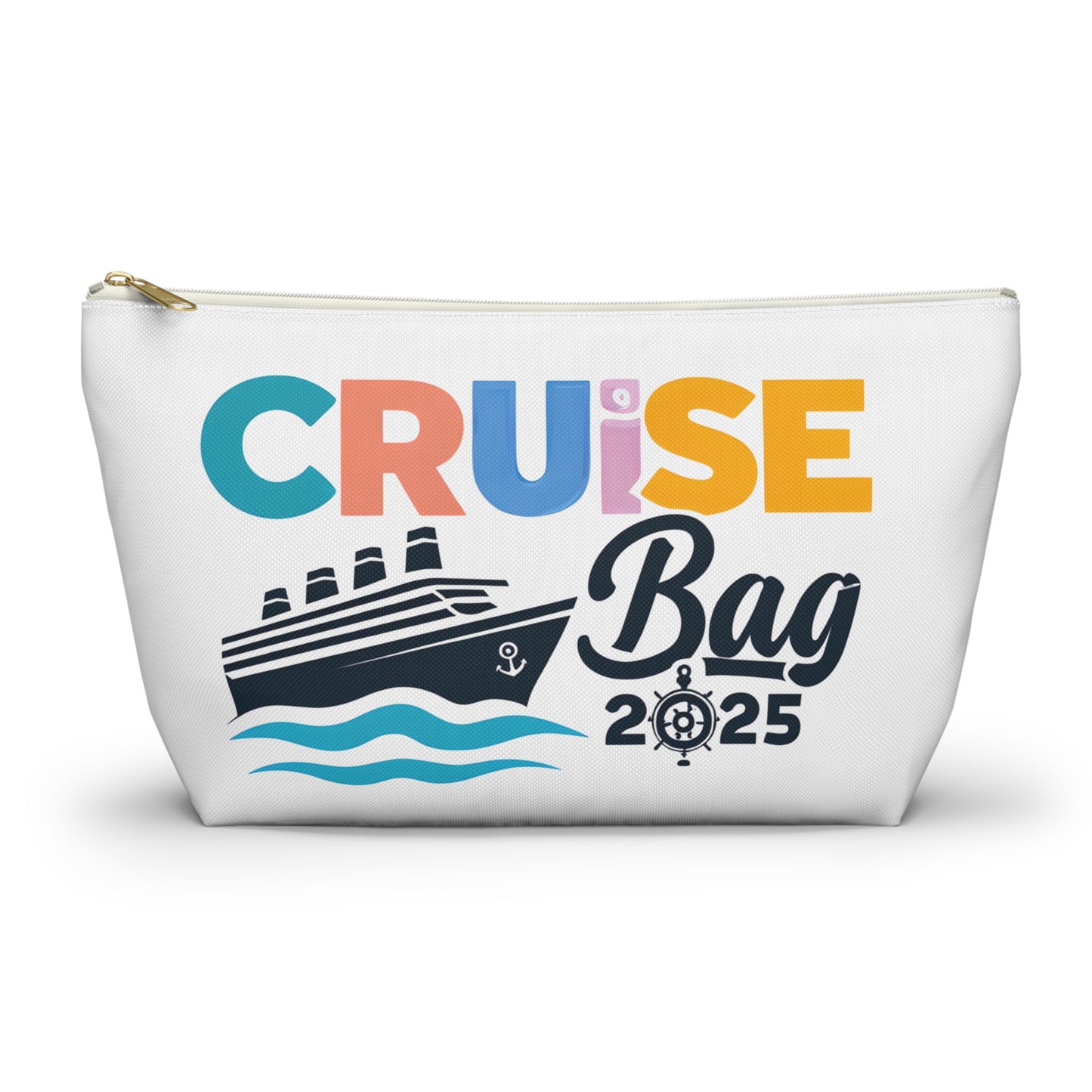 Cruise Accessory Pouch, Canvas Pouch, Nautical Theme, Travel Bag, Vacation Essentials, Beach Trip Bag, Gift for Travelers