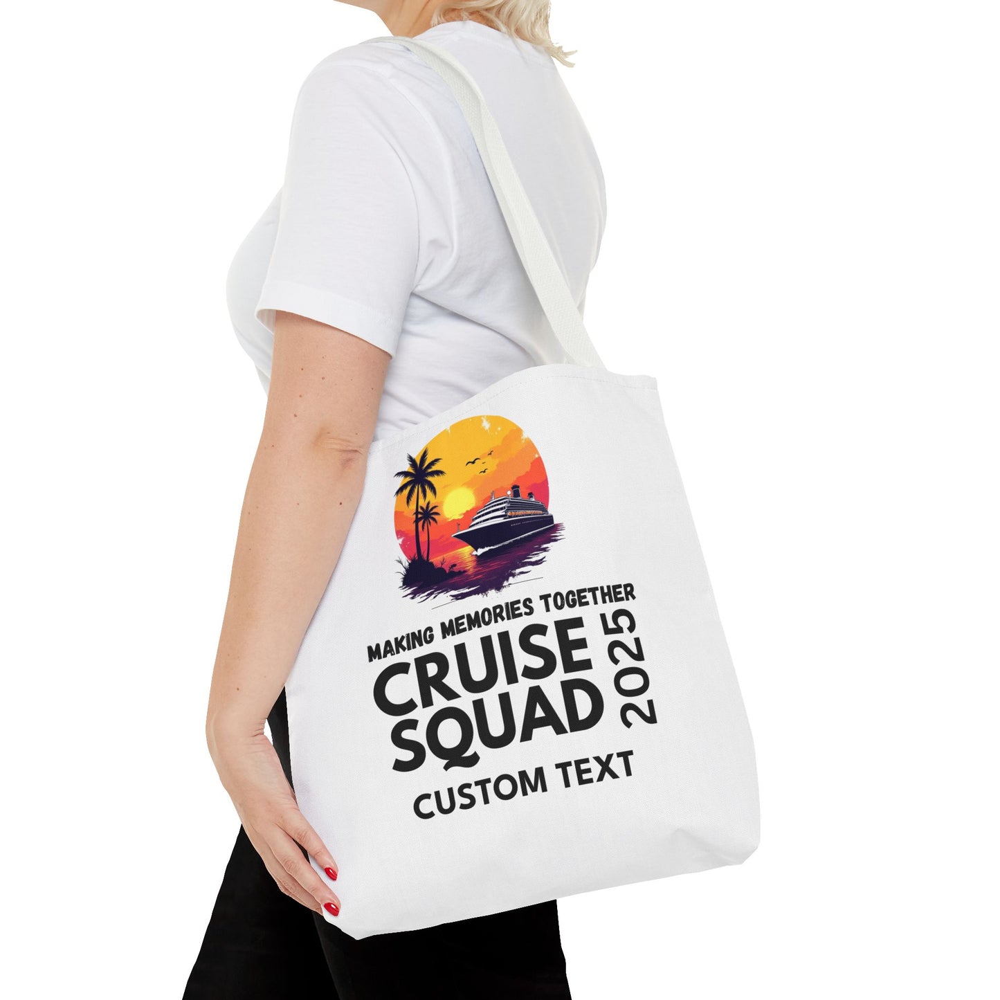 Personalized Cruise Squad Tote Bag, Family Cruise 2025, Matching Tote Bag, Vacation Tote, Family Vacation 2025, Cruise Bag
