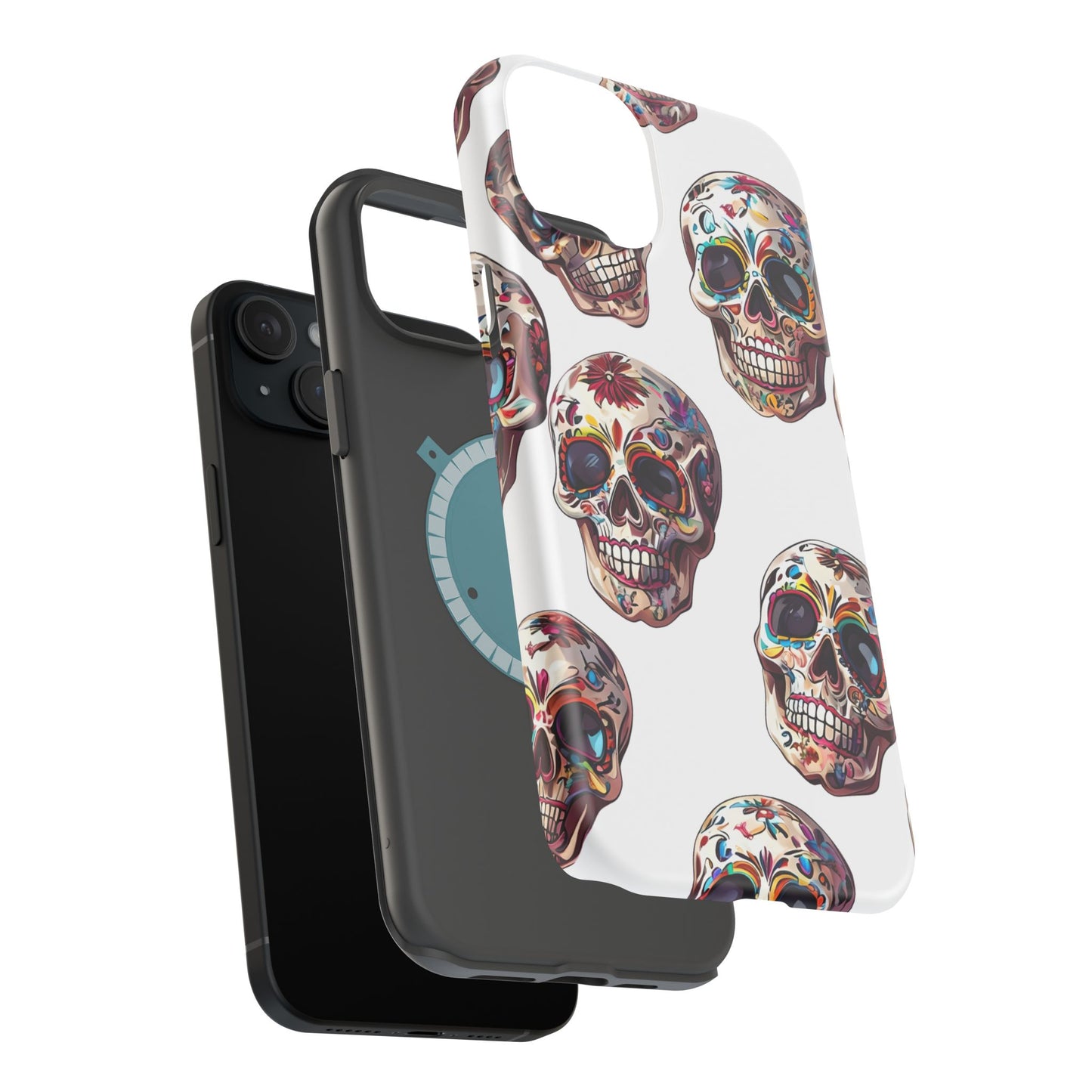 Sugar Skull Phone Case, Dia De Los Muertos, Day Of The Dead, Mexican Tradition, Sugar Skull Art, Wireless Charger
