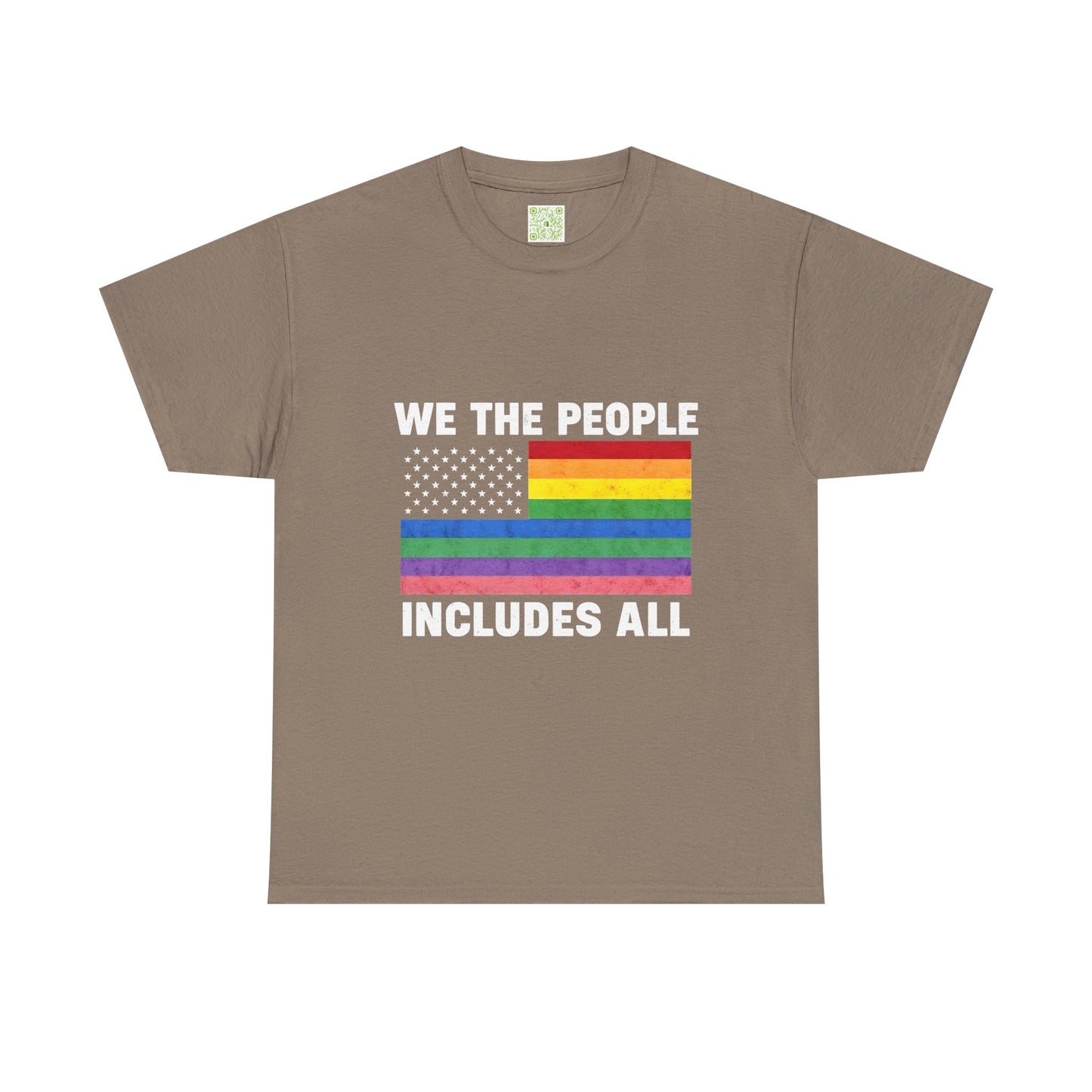 Inclusivity Pride Unisex Cotton Tee, We The People Pride Flag, Pride Month Tee, Queer Shirt, LGBT Shirt, Equal Rights