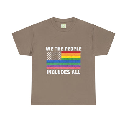 Inclusivity Pride Unisex Cotton Tee, We The People Pride Flag, Pride Month Tee, Queer Shirt, LGBT Shirt, Equal Rights