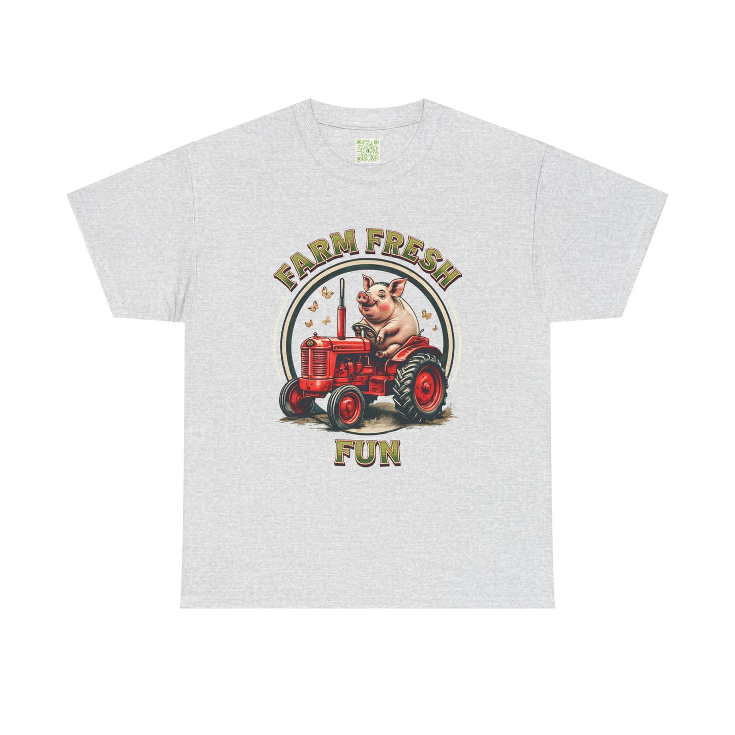 Potbelly Pig Farm Fresh Fun T-Shirt, Vintage Farmhouse Tee, Retro Pig Tractor Shirt, Animal Lover Gift, Country Life Apparel