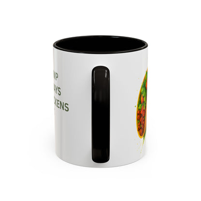 Trump Always Chickens Out TACO Mug, Subtle Anti Trump, Democrat Gift Mug, Funny Liberal Gift, Political Mug