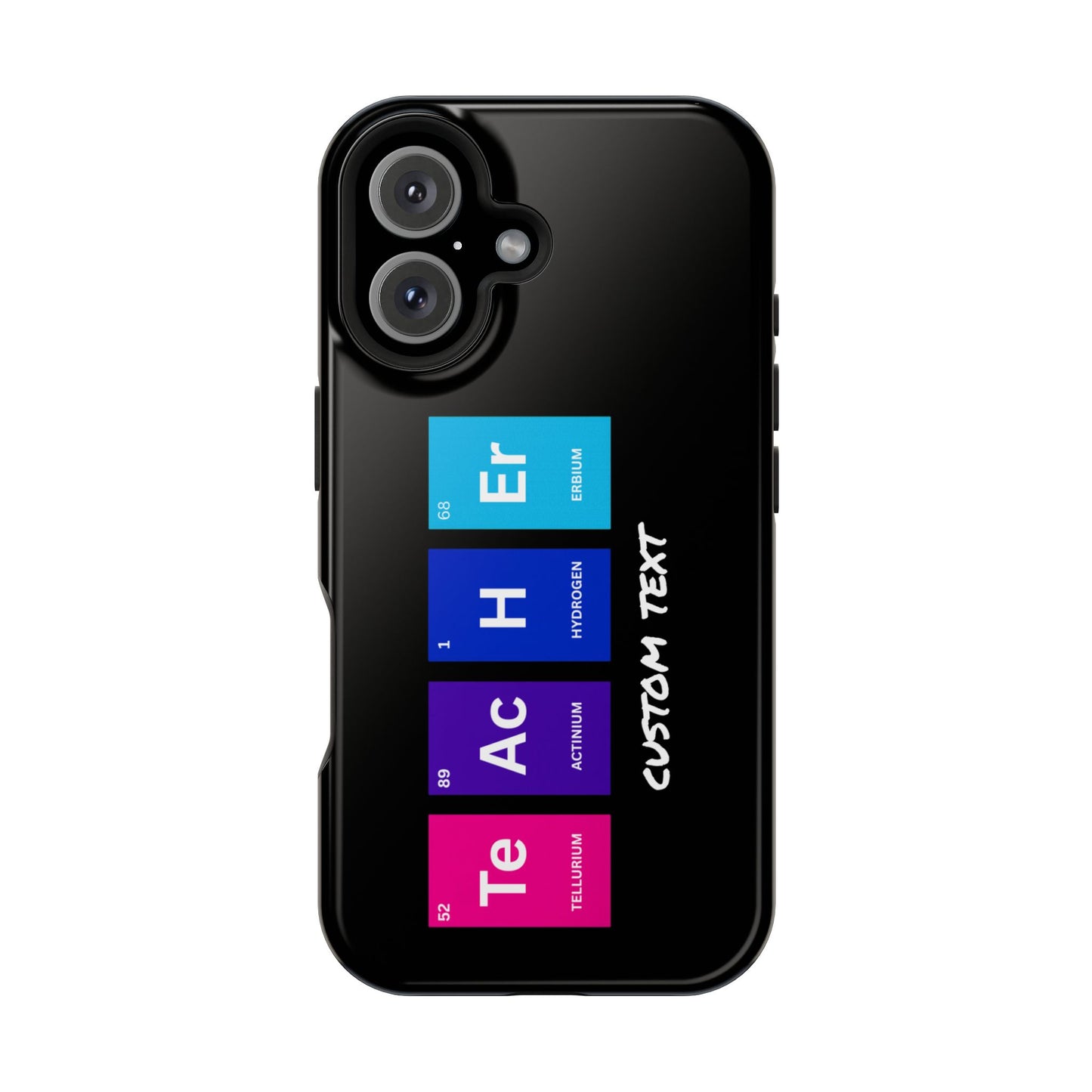 Teacher Element Magnetic Tough Case, Gift for Educator, First Year Teacher, Trendy iPhone Case, Periodic Table