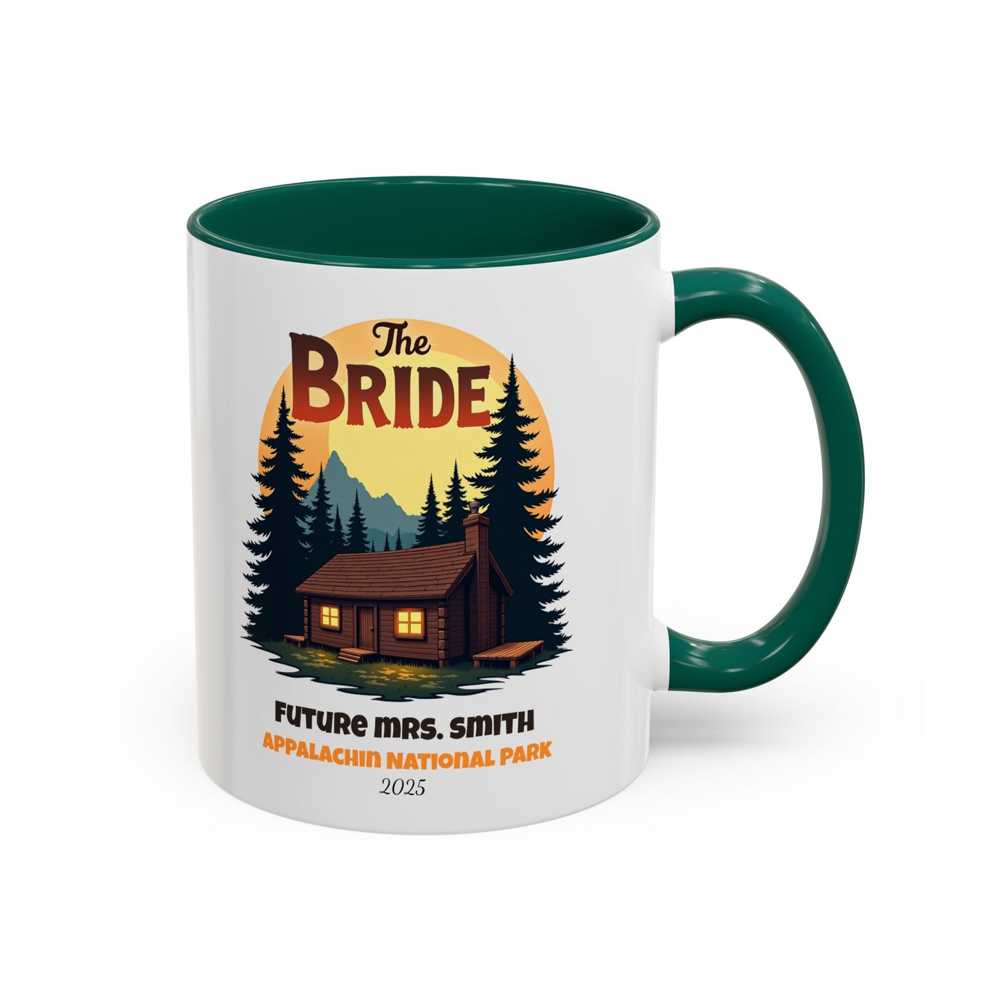Camp Bride Accent Coffee Mug, Hen Party Favors, Bachelorette Cup, Girls Trip Gifts, Camp Bach, Bride Tribe