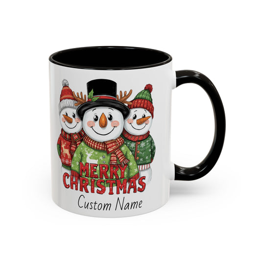 Cheerful Christmas Snowman Mug, Snowman Coffee Mug, Cute Christmas Mug, Snowman Gift for Her, Gift for Neighbors