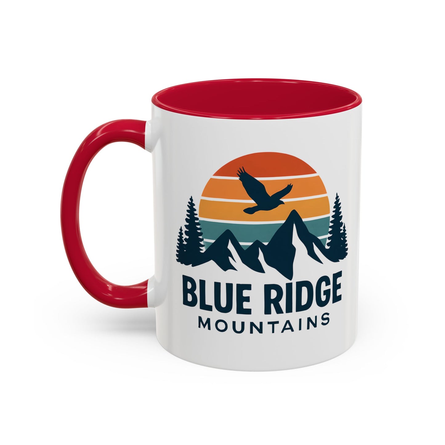Blue Ridge Mountains, One Happy Camper, Accent Coffee Mug, Blueridge Mug, Blue Ridge Parkway, Camping Coffee Mug, Camping Gift